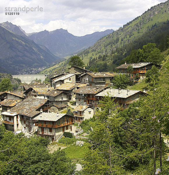 Dorf Italien Piemont