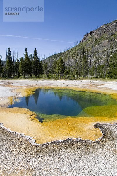 USA  Wyoming  Yellowstone National Park  Black Sand Becken  Emerald Pool