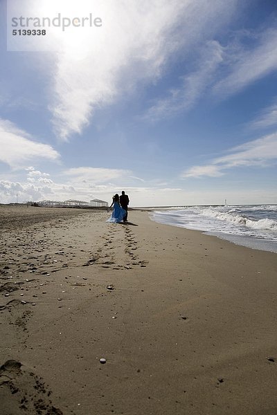 Hochzeitstag am Strand