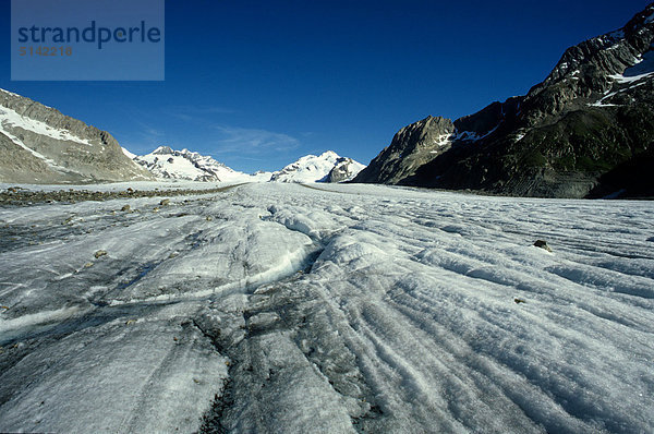 Schweiz  Aletsch  den Gletscher