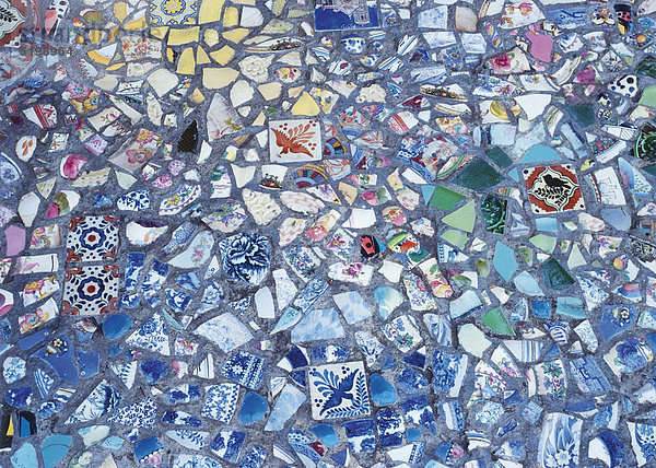 Bunte gesetzte Mosaiksteinchen
