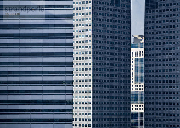 Hochhausfassaden  Singapur