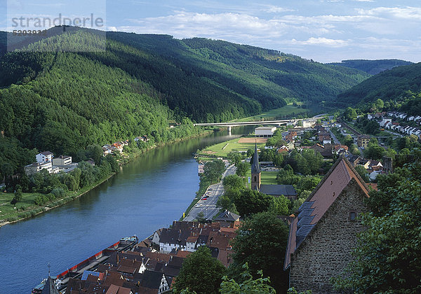 Hirschhorn am Neckar  Odenwald  Hessen  Deutschland