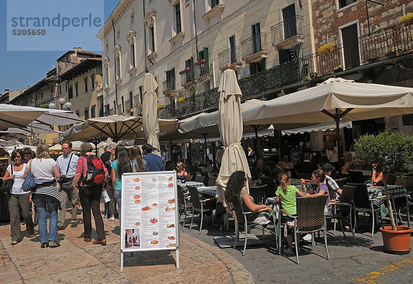 Italien  Region Venetien Verona  Piazza Delle Erbe