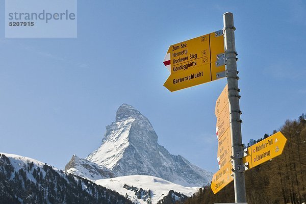 Schweiz  Zermatt  des Matterhorns (m.4487)