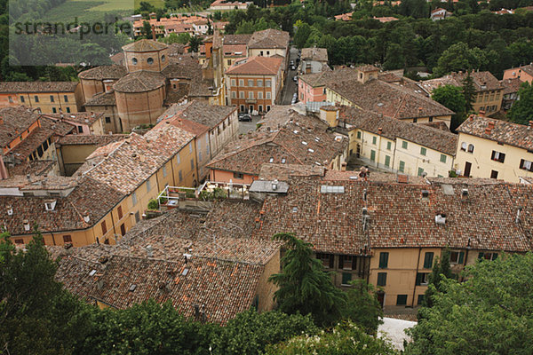 Blick auf die Dächer  Toskana  Italien