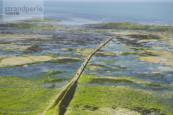 Luftaufnahme der Mole  Ile de Ré  Charente-Maritime  Frankreich