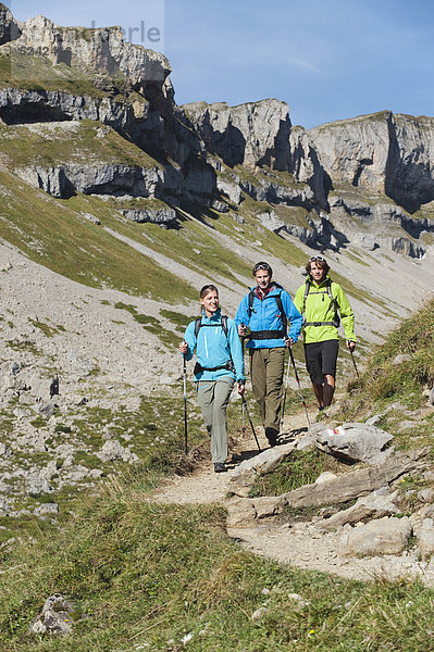 Österreich  Kleinwalsertal  Bergwandergruppe