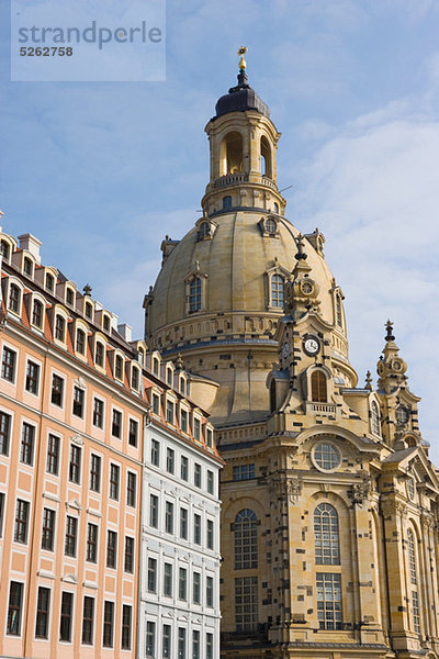 Frauenkirche und Neumarkt  Dresden  Deutschland