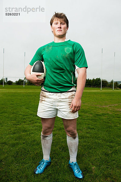 Portrait eines Rugbyspielers