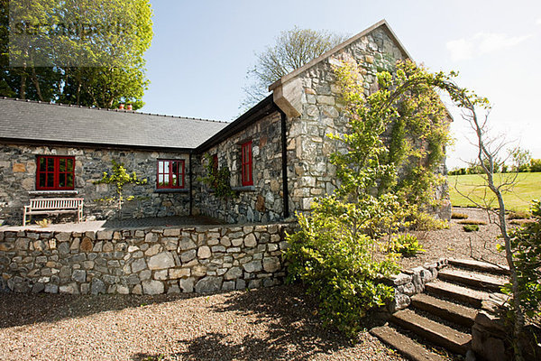 Außenansicht eines irischen Landhauses