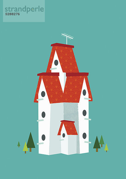 Tall birdhouse