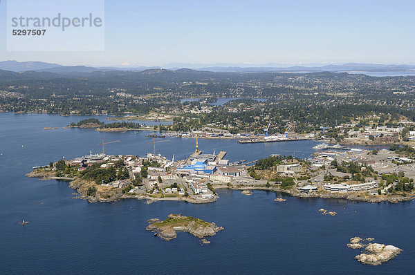 Luftaufnahme  Hafen von Esquimalt  Vancouver Island  British Columbia  Kanada