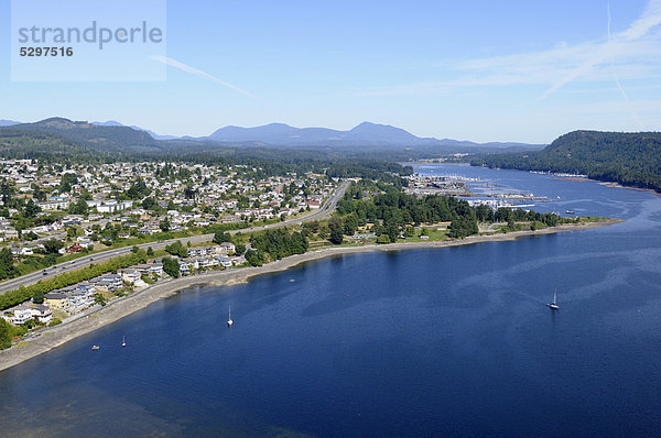Luftaufnahme  Hafen von Ladysmith  Vancouver Island  British Columbia  Kanada