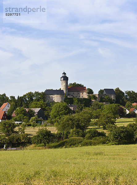 Blick auf Burg Zwernitz  Sanspareil  Oberfranken  Franken  Bayern  Deutschland  Europa  ÷ffentlicherGrund