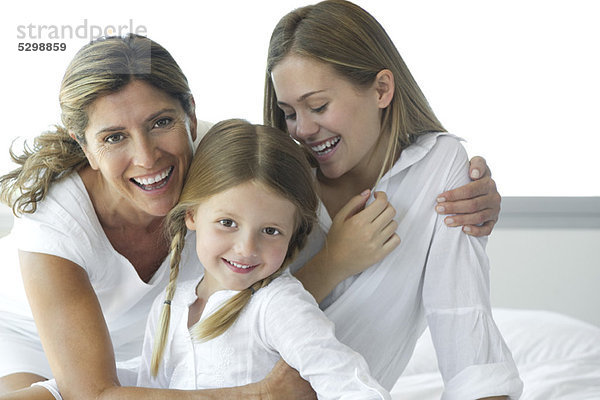 Mutter und zwei Töchter  Portrait