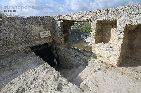 «ufut Qale  Tschufut-Kale  Judenfestung  Höhlenstadt  Halbinsel Krim  Ukraine  Osteuropa