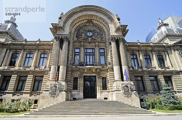 CEC Bank  Hauptquartier  Bukarest  Rumänien  Osteuropa  ÖffentlicherGrund