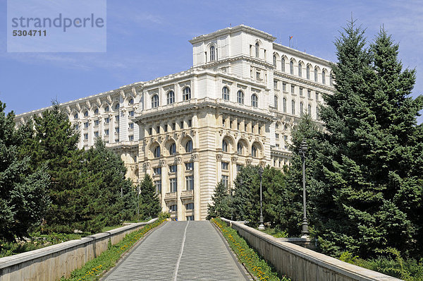 Parlamentspalast  Parlament  Palast  Bukarest  Rumänien  Osteuropa