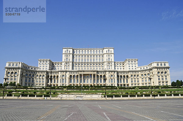 Parlamentspalast  Parlament  Palast  Bukarest  Rumänien  Osteuropa  ÖffentlicherGrund