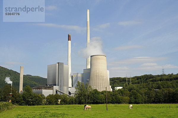 Kraftwerk Europa Markierung kohlebefeuert Deutschland Nordrhein-Westfalen