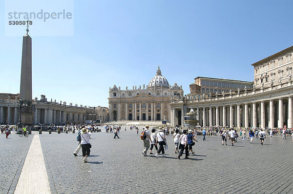 Petersplatz  Vatikanstadt  Rom  Region Lazio  Italien  Europa