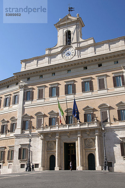 Italienisches Parlamentsgebäude  Palazzo di Montecitorio  Rom  Latium  Italien  Europa