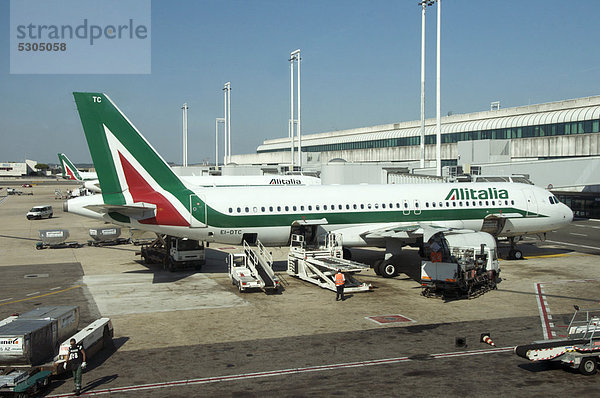 Flughafen Fiumicino  Rom  Latium  Italien  Europa