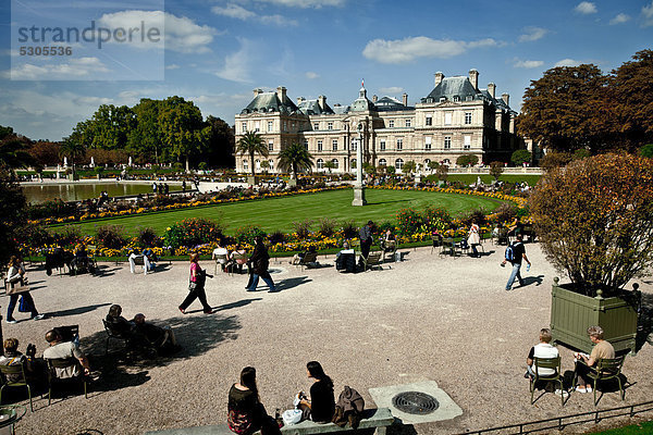 Jardin du Luxembourg  ein Park in Paris  Frankreich  Europa
