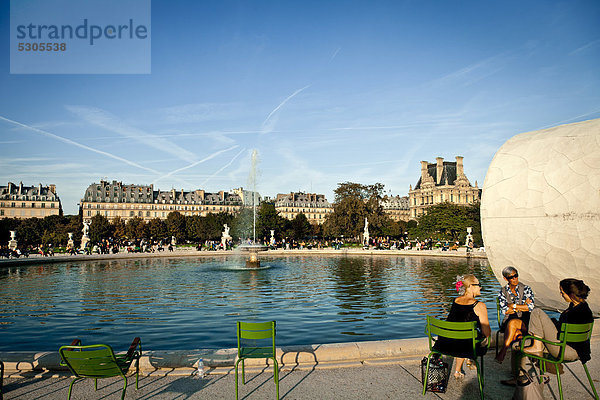 Jardin des Tuileries  ein Park in Paris  Frankreich  Europa