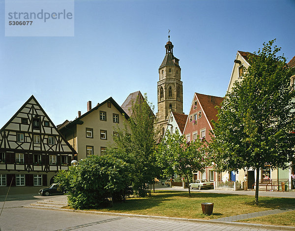 Evangelische Pfarrkirche St. Andreas  Weißenburg  Mittelfranken  Franken  Bayern  Deutschland  Europa