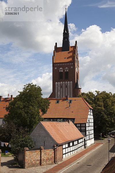 Europa Gebäude Kirche Ostsee Baltisches Meer Deutschland Hälfte Mecklenburg-Vorpommern