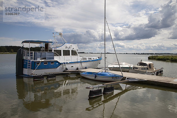 Europa sehen See Yacht Steg Ostsee Baltisches Meer Deutschland Mecklenburg-Vorpommern