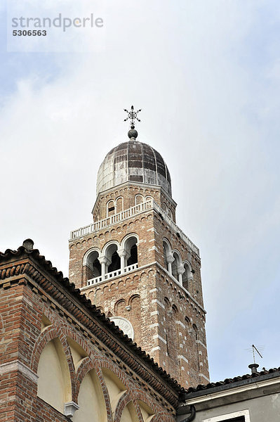 Glockenturm  Chiesa Cattedrale Chioggia  Kathedrale von Chioggia Maria Himmelfahrt  erbaut 1624 - 1627  Venedig  Venetien  Italien  Europa