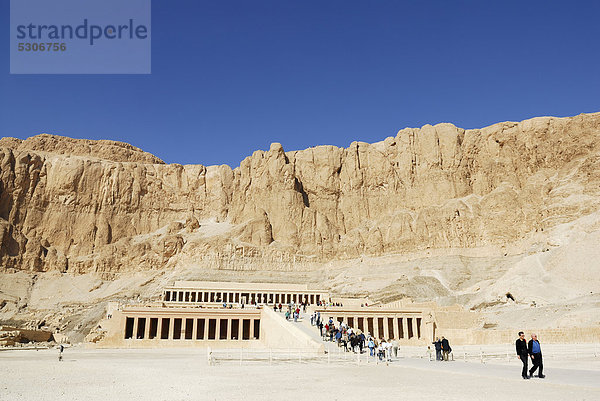 Tempel der Hatschepsut  Theben West  Deir el-Bahari  Luxor  Niltal  Ägypten  Afrika