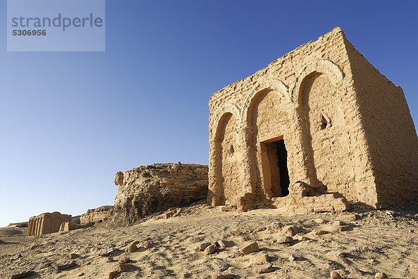 Nekropole von El Bagawat  Kargha Oase  Libysche Wüste  Ägypten  Afrika