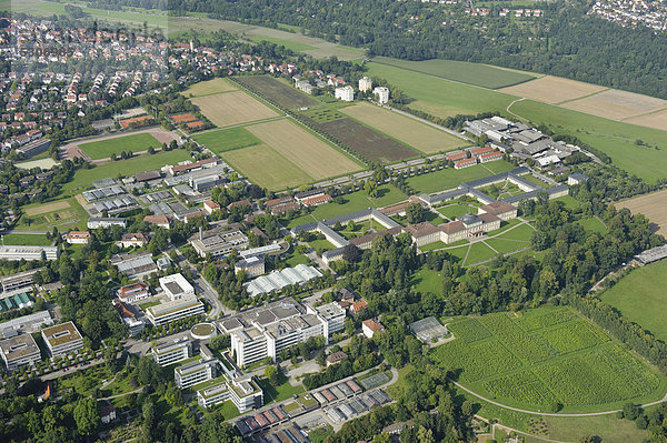 Luftbild  Teile der Campus-Universität Hohenheim  Plieningen  Baden-Württemberg  Deutschland  Europa