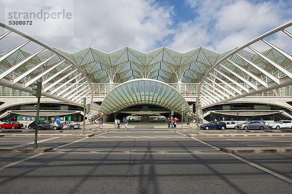 Oriente Bahnhof  Parque das NaÁoes  Park der Nationen  Lissabon  Portugal  Europa