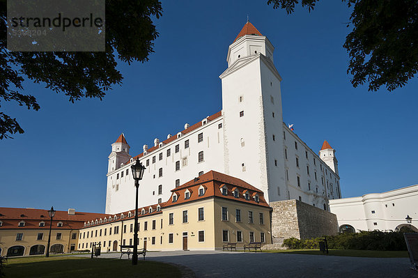 Bratislavaer Burg  Bratislava  Pressburg  Slowakei  Europa  ÖffentlicherGrund