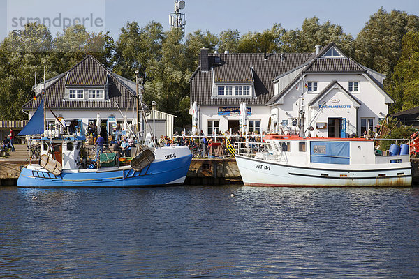 Hafen von Vitte  Hiddensee  Mecklenburg-Vorpommern  Deutschland  Europa