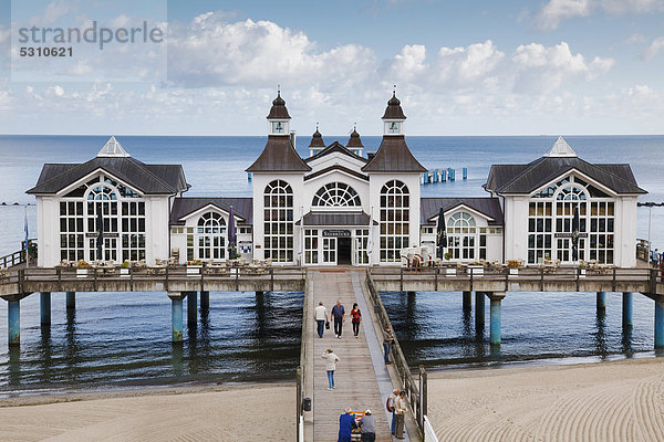 Seebrücke Sellin  Rügen  Mecklenburg-Vorpommern  Deutschland  Europa