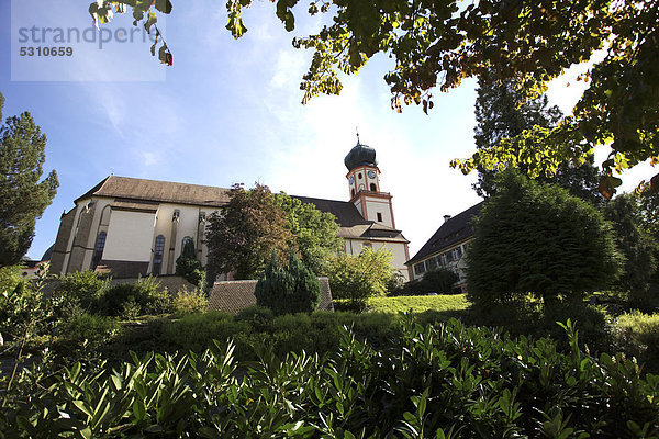Benediktinerkloster St.Trudpert im Münstertal im Breisgau  südlicher Schwarzwald  Baden-Württemberg  Deutschland  Europa  ÖffentlicherGrund