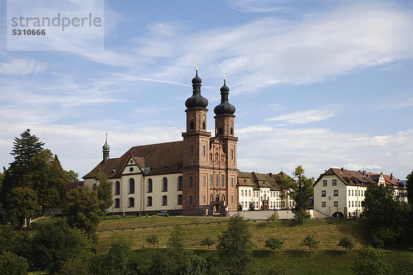 Die Klosterkirche des ehemaligen Benediktinerklosters in St. Peter im Schwarzwald  Baden-Württemberg  Deutschland  Europa  ÖffentlicherGrund