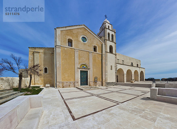 Blick auf die Kathedrale von Vieste  Gargano  Foggia  Apulia  Apulien  Italien  Europa
