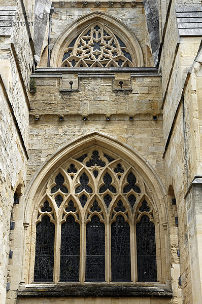 Gotisches Maßwerk der Exeter Kathedrale aus dem 13. Jhd.  Exeter  Devon  England  GrobritannÌen  Europa