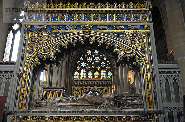 Hochgrab von Edmundus von Stafford  14. Jhd.  Bischof von Exeter in der Exeter Kathedrale  13. Jhd.  Exeter  Devon  England  Großbritannien  Europa