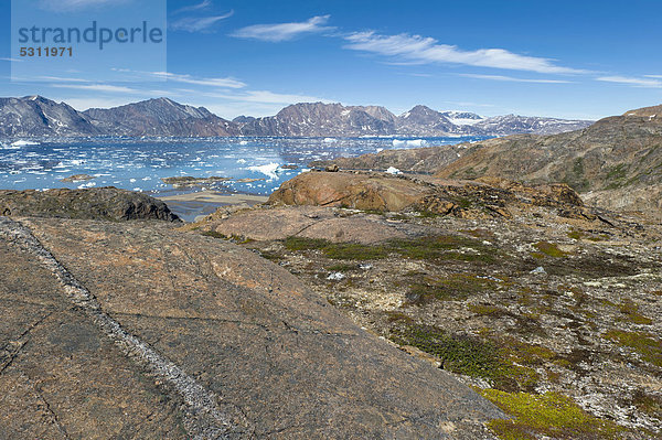 Halbinsel Ammassalik  Beginn des Sermilik-Fjords  Ostgrönland  Grönland