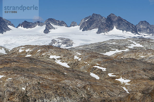 Mittivakkat-Gletscher  Halbinsel Ammassalik  Ostgrönland  Grönland