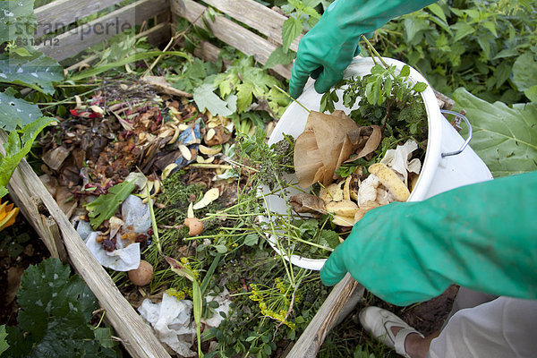 Biomüll  Kompost  Komposthaufen  Deutschland  Europa