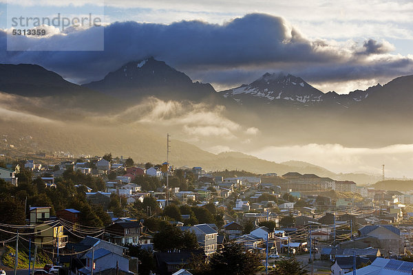 Hafenstadt Ushuaia  Feuerland  Argentinien  Südamerika  Amerika